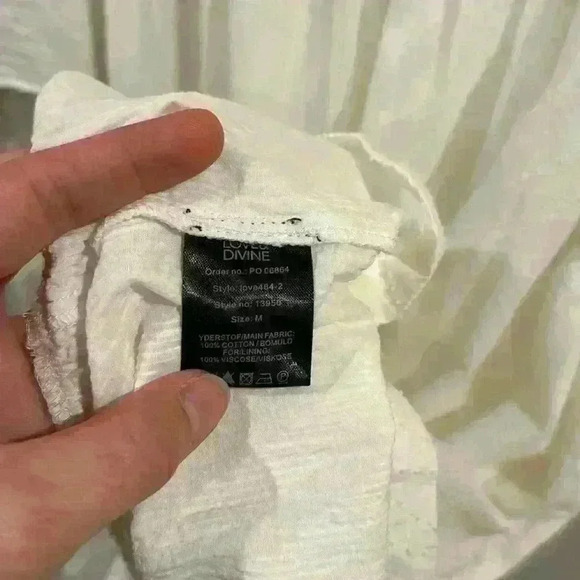 Love & Divine Women’s Oversize 100% Cotton Boho Style Dress Size M - Picture 6 of 6